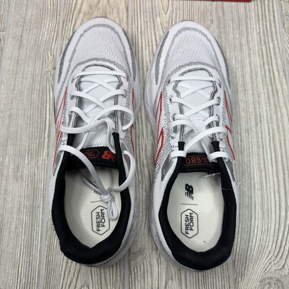 New Balance Fresh Foam 680 V8 Mens 10 Wide Running Shoes White Black New main image 9